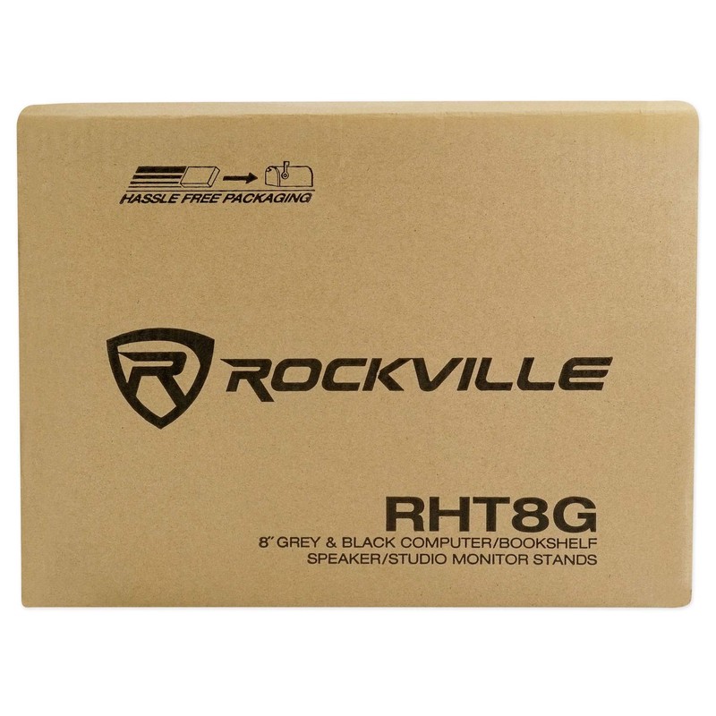 Pair Rockville RHT8G Computer/Bookshelf Desktop Speaker/Studio Monitor Stands