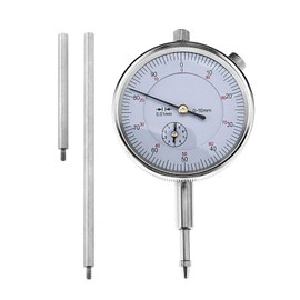 OTOTEC Metric Dial Indicator Set with 50 and 100mm Extension Stem Rod 0-10MM Range Measuring 0.01mm Accurate