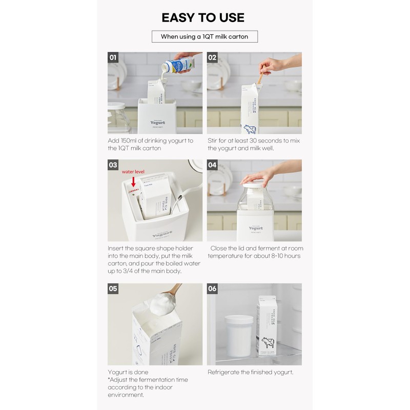 ROICHEN MINEW YOGURT MAKER, HOME MADE YOGURT, MADE IN KOREA,