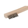 Steelman Stainless Steel 1200-Bristle Count Wire Brush for Mechanics and