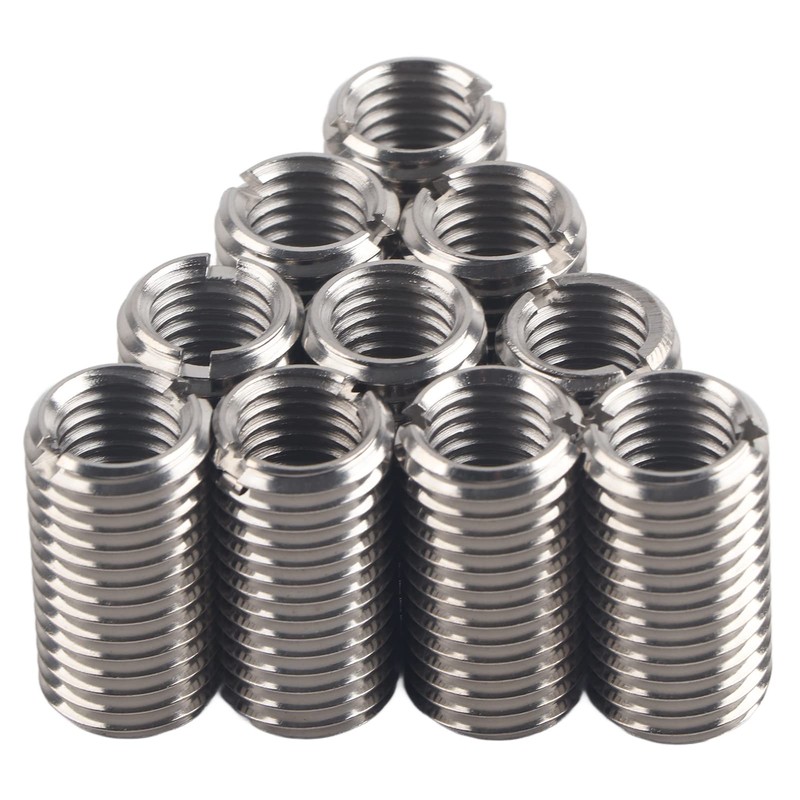 Reducing Nut 10pcs Threaded Insert Repair Nut Thread Slot M12