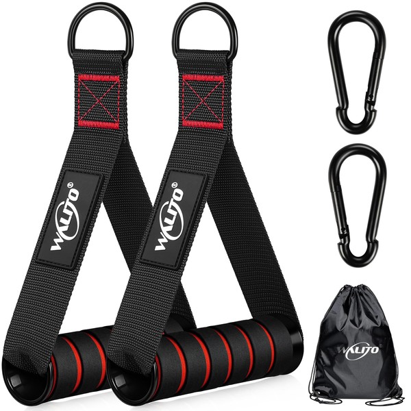 WALITO Exercise Handles, Replacement Cable Machine Attachments for Home Gym