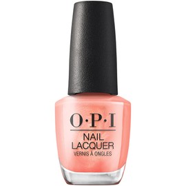 OPI OPI Nail Lacquer Data Peach | Sheer Bright Orange Pearl Chip Resistant Nail Polish | Me, Myself Collection