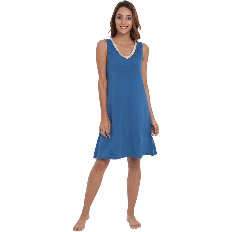GYS - Camisón de viscosa derivado de bambú, suave, sin