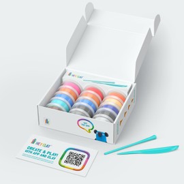 Hey Clay Australian Animals 15 Cans Set - Colourful Modelling Kids Air-Dry Clay Set 15 Cans with Sculpting Tools and Fun Interactive Instructions Children Age 3+