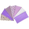 7PCS Flower Cotton Fabric Squares 20" x 20" Fat Quarter