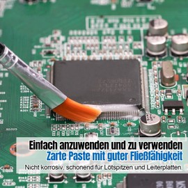 BEEYUIHF BEEYUIHF No Clean L?tpaste Flussmittel, BGA L?t Flussmittelpaste, Elektronik Flussmittel Pasten fr BGA/IC/CPU/PCB/SMD L?tzinn (5.15oz/146g)