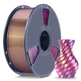 SUNLU Silk PLA+ Filament 1.75mm, 1kg(2.2lbs) Four-Color PLA 3D Printer Filament, 1.75mm Dimensional Accuracy +/- 0.02mm, Blue Purple Red Gold