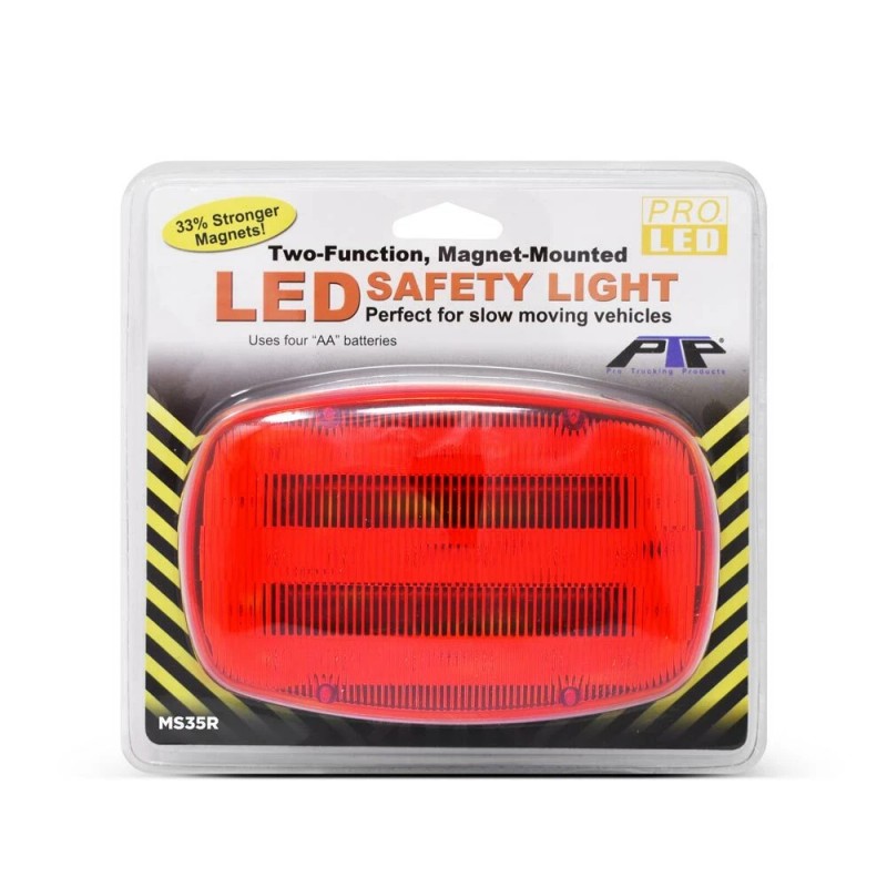 ProLED Battery Powered Magnetic Mounted Red Two Function Safety Light