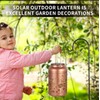Tepaken 2 Pack Solar Lanterns Outdoor Waterproof, Hummingbird Garden Decor