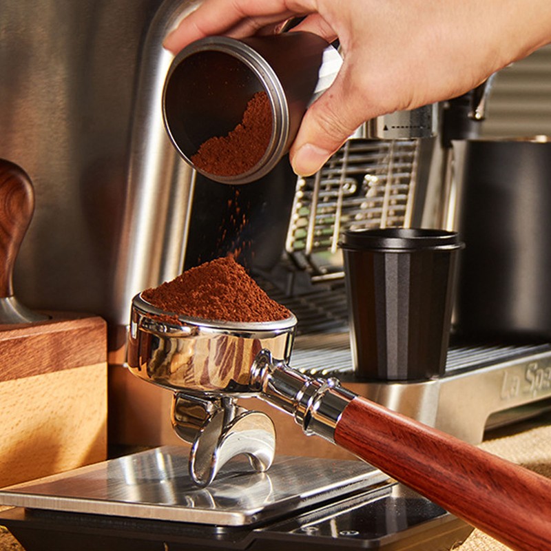 51mm Coffee Dosing Cup Aviation Aluminum Alloy Cup Powder Feeder