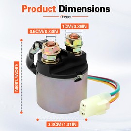 2pcs Starter Solenoid Relay for Honda TRX500 Foreman 500 2005-2009 2011-2013/TRX350 Rancher 350 2000-2006/TRX450 Foreman 450 1998-2004/TRX420 Rancher 420 2009-2014/TRX400 Foreman 400 1995-2003