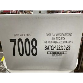 Aervoe 7008 13-Ounce 65% Zinc-Rich Brite Galvanize Coating Aerosol Spray