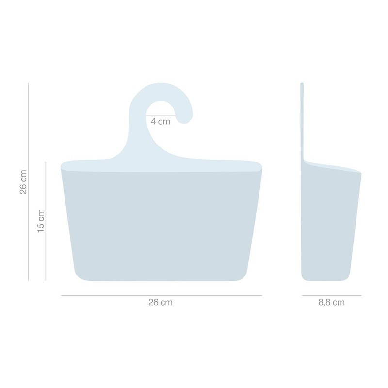 Shower Basket with Hooks for Hanging Bath Utensil Hanger