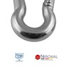 NietFullThings Stainless Steel Carabiner Hook without Thimble V4A Robust Design