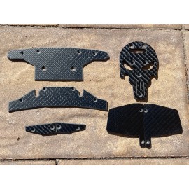 MR RC 7pcs Carbon Fiber Side Skid Plate Set for Arrma Felony 6s