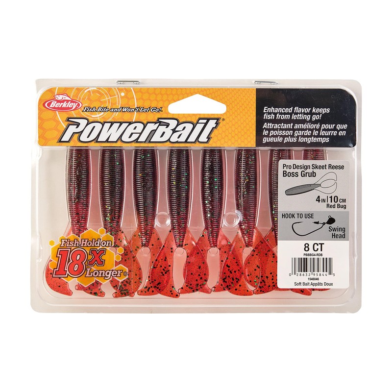 PowerBait The Boss Grub Redbug 4in | 10cm