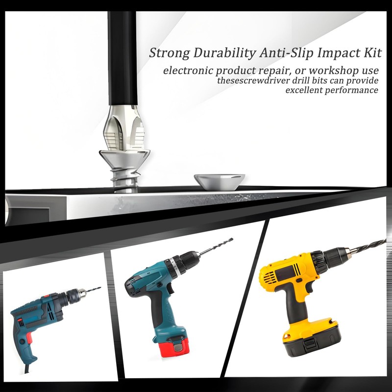 12Pcs High-Magnetic Screwdriver, High Magnetic Screwdriver Drill Bit Set, Strong