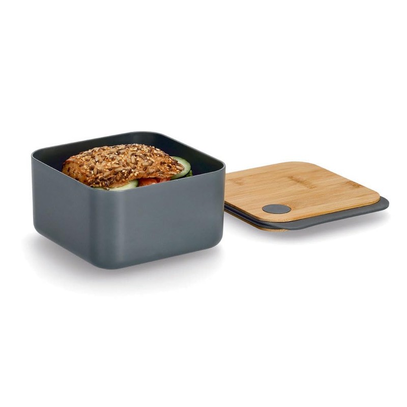 Zeller 14756 Storage Container with Bamboo Lid, Plastic, Approx. 15.4