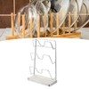 Wall Mounted Pot Lid Rack 304 Stainless Steel Punch Free