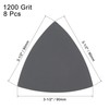 sourcing map Triangular Sandpaper Hook and Loop Triangle Sanding Pad