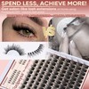 Focipeysa Volume Lash Clusters Wispy Eyelashes Extensions 10-16mm Cluster Lash