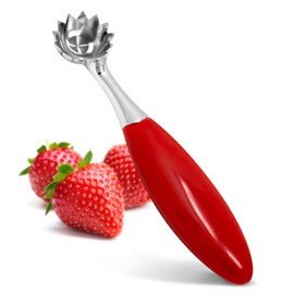 Joie Strawberry Huller, Remove Stems with Precision and Ease, Ergonomic Handle, Efficient Kitchen Gadget, Stainless Steel, BPA-Free, Dishwasher Safe
