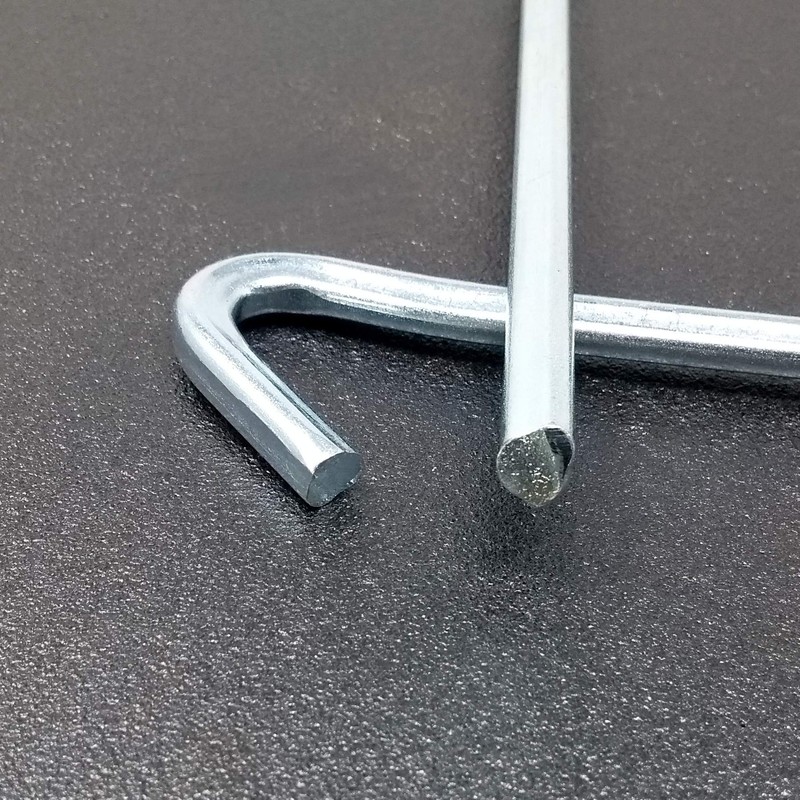 ToCi 24 x Tent Pegs, Galvanised Steel, 25 cm Long,