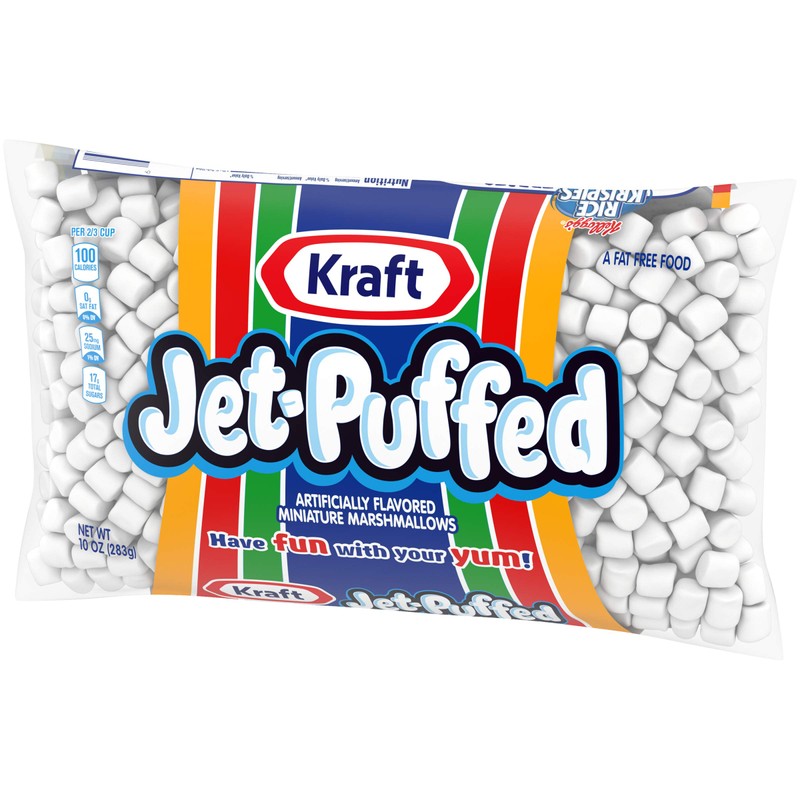 Jet Puffed Mini Marshmallow (10oz Bags, Pack of 12)
