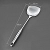 MOZUO Stainless Steel Cooking Spatula, Extra Long Scald Resistant Handle