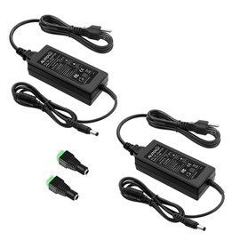 ALITOVE 24V Power Supply 3A 24 Volt DC 72W Power Adapter AC 100-240v 50-60hz AC to DC Converter 3amp Transformer with 5.5x2.1mm DC Output Jack for LED Light 3D Printer CCTV Camera System