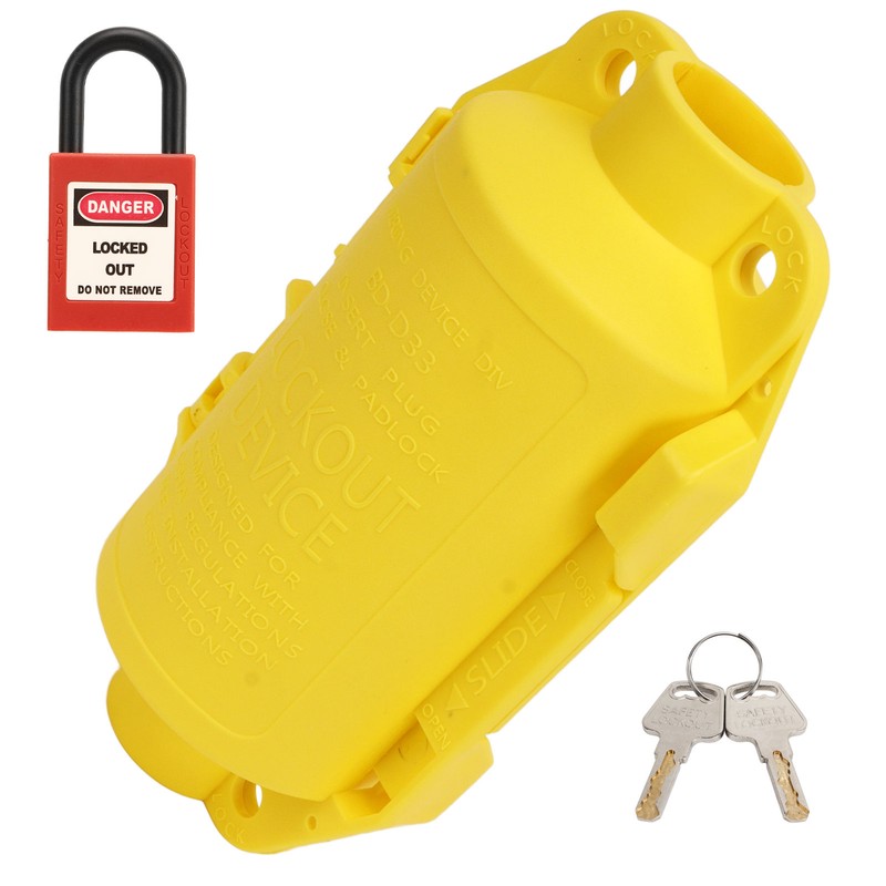 Industrial Electrical Plug Lockout Device Set Universal Electrical Plug Lockout