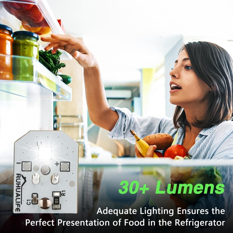 RUHUALIFE 3 PCS Refrigerator LED Lights Refrigerator Bulbs Refrigerator Lamp