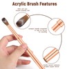Aeocidy Pincel para Uñas Acrílicas Pinceles para Uñas de Marta