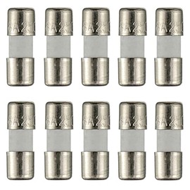 BOJACK 3.6x10mm 8A Fast Acting Ceramic Fuse F8a Universal Travel Adapter Replacement Fuses (Pack of 20)