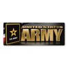 Army Chrome Bumper Strip Magnet by Magnet America Is 2.875"