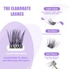 GAQQI Lash Clusters, Eyelash Clusters 120PCS C Curl Individual Lashes,