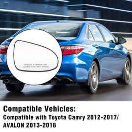 OWITAT Heated Mirror Glass Compatible with Toyota Camry 2012-2017/AVALON 2013-2018,Right Passenger Side Exterior Mirror Glass Replacement for Camry Hybrid/XLE/SE Avalon Hybrid/XLE/Limited Right side