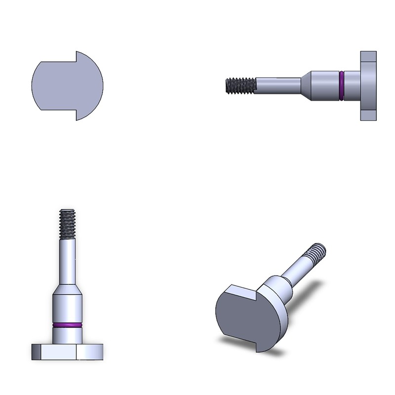 CORWIN K Series Hand Rivet nut Gun Replacement Mandrel 3pack(8-32)