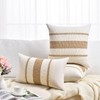 Fancy Homi Set of 2 Boho Neutral Decorative Throw Pillow
