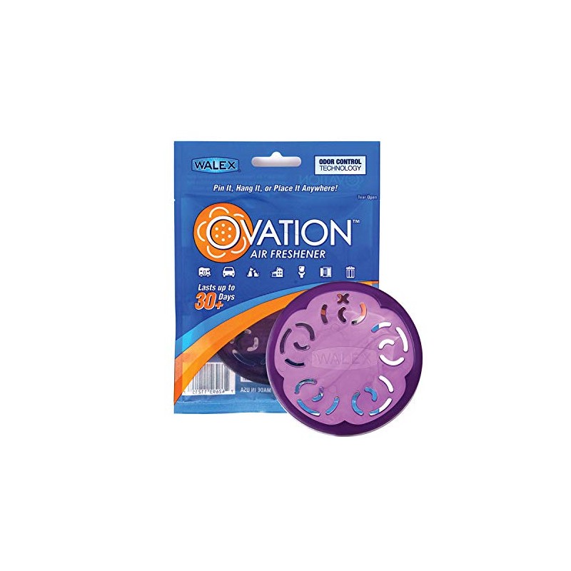 Walex Ovation Portable Air Freshener Discs, Solid Odor Control Deodorizer