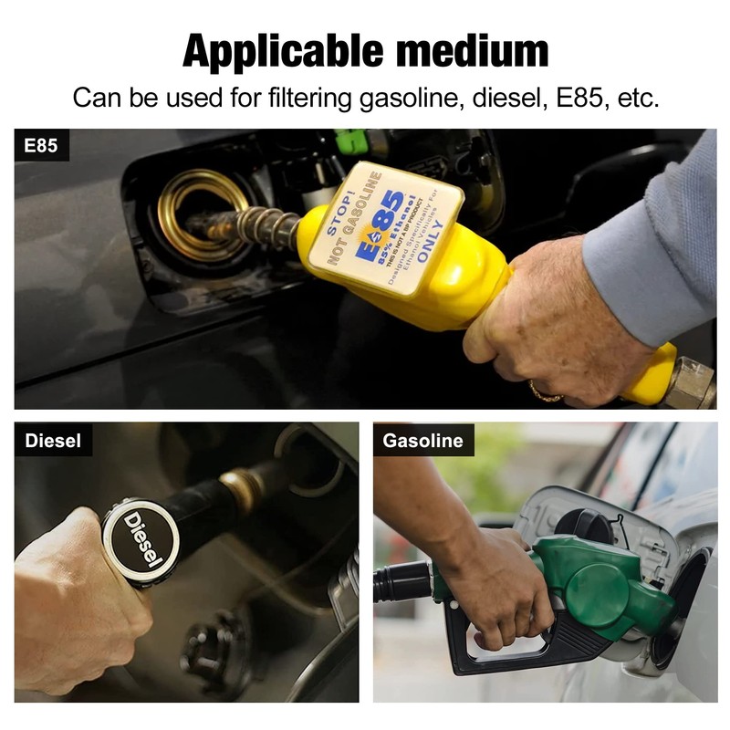 EVIL ENERGY Inline Fuel Filter 100 Micron with 6AN 8AN