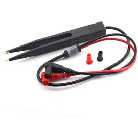 Fasizi Precision SMD Chip Component Test Probe LCR Bridge Inductance/Capacitance/Resistance Testing Tool Multimeter Lead Wire Tweezers Inductor Tester