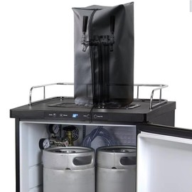 Kegerator Beer Tower Cover - 600D Waterproof Dust Cover, Beer Tap Cover | Single Tap Draft Beer Tower Protecting Cover, Zipper and Drawstring Design Beer Tower Protector for Outdoor or Indoor