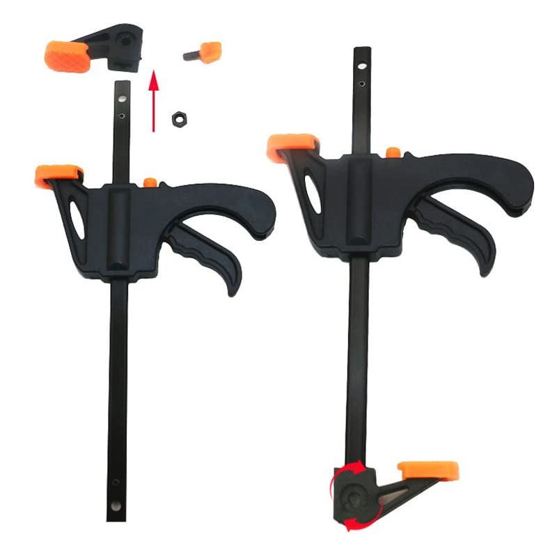 AIMALL 4 Pcs Quick Woodworking Clip Bar Clamp F-tyle Grip