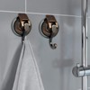 YSSILADI Heavy Duty Vacuum Suction Shower Hooks, Glass Suction Cup,