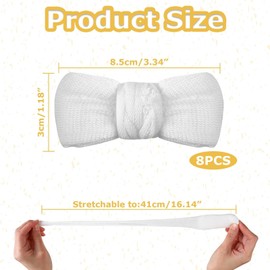 Pack of 8 Finger Bandages, Finger Cots White, Stretchy Finger Plasters, Finger Bandage, Finger Cots Bandage, Fingertip Bandage, for Work, Kitchen, Finger Protection for Injuries