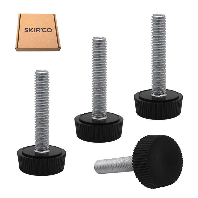 SKIR'CO Furniture Leveling Feet M6 x 30mm Adjustable Round Legs