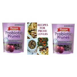 Mariani Probiotic Prunes, California Dried Prunes with BC30 Probiotic Cultures, Supports Digestive & Immune Health, Good Source of Fiber, Healthy Dried Fruit Snack, 7 Oz Bags (Pack of 2)