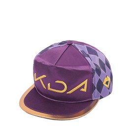 Cos-Animefly KDA Akali Hat K/DA Akali Cosplay Accessories Hip Hop Hat Cap Embroidery Baseball Caps Purple for Girls Women